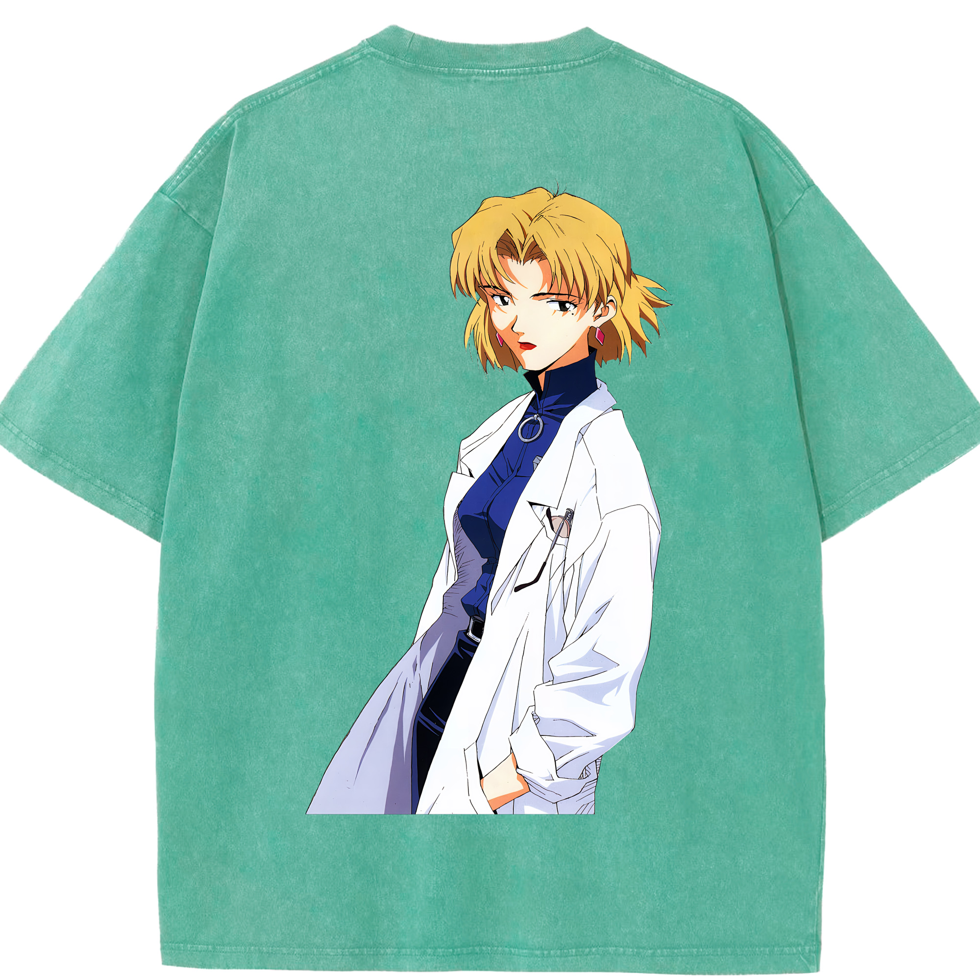 （画像用） EVA 新世紀エヴァンゲリオン 綿100% ヴィンテージ風 半袖Tシャツ（背面プリント）